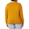 imageAmazon Essentials Womens LongSleeve Lightweight Crewneck Sweater Available in Plus SizeTobacco Brown