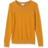 imageAmazon Essentials Womens LongSleeve Lightweight Crewneck Sweater Available in Plus SizeTobacco Brown