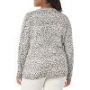 imageAmazon Essentials Womens LongSleeve Lightweight Crewneck Sweater Available in Plus SizeWhite Cheetah Print