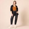 imageAmazon Essentials Womens LongSleeve Sweater Fine Gauge Stretch Scoop Neck Available in Plus SizesDark Caramel