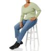 imageAmazon Essentials Womens LongSleeve Sweater Fine Gauge Stretch Scoop Neck Available in Plus SizesLight Sage Green