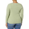 imageAmazon Essentials Womens LongSleeve Sweater Fine Gauge Stretch Scoop Neck Available in Plus SizesLight Sage Green
