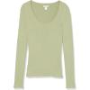 imageAmazon Essentials Womens LongSleeve Sweater Fine Gauge Stretch Scoop Neck Available in Plus SizesLight Sage Green