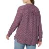 imageAmazon Essentials Womens LongSleeve Woven BlouseBlue Burgundy Daisy