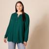 imageAmazon Essentials Womens LongSleeve Woven BlouseDark Green