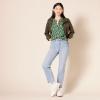 imageAmazon Essentials Womens LongSleeve Woven BlouseGreen Floral