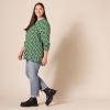 imageAmazon Essentials Womens LongSleeve Woven BlouseGreen Floral