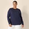 imageAmazon Essentials Womens LongSleeve Woven BlouseNavy