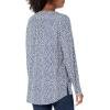 imageAmazon Essentials Womens LongSleeve Woven BlouseNavy White Petals
