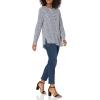 imageAmazon Essentials Womens LongSleeve Woven BlouseNavy White Petals