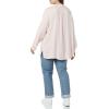 imageAmazon Essentials Womens LongSleeve Woven BlousePink White Vertical Stripe