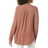 imageAmazon Essentials Womens LongSleeve Woven BlouseRust Leopard Print