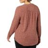 imageAmazon Essentials Womens LongSleeve Woven BlouseRust Leopard Print
