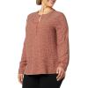 imageAmazon Essentials Womens LongSleeve Woven BlouseRust Leopard Print
