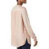 imageAmazon Essentials Womens LongSleeve Woven BlouseTerracotta French Stripe