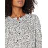 imageAmazon Essentials Womens LongSleeve Woven BlouseWhite Leopard