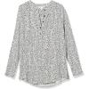 imageAmazon Essentials Womens LongSleeve Woven BlouseWhite Leopard