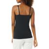 imageAmazon Essentials Womens Maternity Nursing Friendly Camisole with Adjustable Straps and Builtin Shelf Bra Pack of 2Black