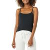 imageAmazon Essentials Womens Maternity Nursing Friendly Camisole with Adjustable Straps and Builtin Shelf Bra Pack of 2Black