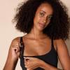 imageAmazon Essentials Womens Maternity Nursing Friendly Camisole with Adjustable Straps and Builtin Shelf Bra Pack of 2Black Stripe