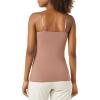 imageAmazon Essentials Womens Maternity Nursing Friendly Camisole with Adjustable Straps and Builtin Shelf Bra Pack of 2BlackBrown
