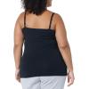 imageAmazon Essentials Womens Maternity Nursing Friendly Camisole with Adjustable Straps and Builtin Shelf Bra Pack of 2BlackWhite
