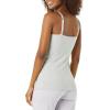 imageAmazon Essentials Womens Maternity Nursing Friendly Camisole with Adjustable Straps and Builtin Shelf Bra Pack of 2Light Grey Heather