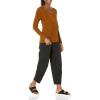imageAmazon Essentials Womens Maternity Nursing VNeck TopDark Chestnut Brown