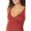 imageAmazon Essentials Womens Maternity VNeck SwimsuitBrick Red
