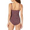imageAmazon Essentials Womens Maternity VNeck SwimsuitBrick Red Leopard