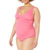 imageAmazon Essentials Womens Maternity VNeck SwimsuitHot Pink