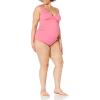 imageAmazon Essentials Womens Maternity VNeck SwimsuitHot Pink