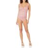 imageAmazon Essentials Womens Maternity VNeck SwimsuitPale Peach Micro Floral