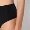 imageAmazon Essentials Womens Microfiber High Waisted Thong Pack of 6Black