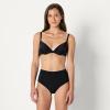 imageAmazon Essentials Womens Microfiber High Waisted Thong Pack of 6Black