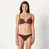 imageAmazon Essentials Womens Microfiber Lined Push Up Plunge Bra Pack of 2BlackRich Hazel