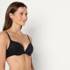 imageAmazon Essentials Womens Microfiber Lined Push Up Plunge Bra Pack of 2BlackWashed Bronze