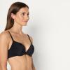 imageAmazon Essentials Womens Microfiber Lined Push Up Plunge Bra Pack of 2BlackWhite