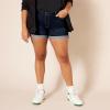 imageAmazon Essentials Womens MidRise Slim Fit 4quot Denim ShortsDark Wash