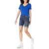 imageAmazon Essentials Womens MidRise Slim fit Denim Bermuda Shorts with PocketsDark Denim