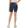 imageAmazon Essentials Womens MidRise Slim fit Denim Bermuda Shorts with PocketsDark Wash