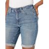 imageAmazon Essentials Womens MidRise Slim fit Denim Bermuda Shorts with PocketsMedium Wash