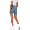imageAmazon Essentials Womens MidRise Slim fit Denim Bermuda Shorts with PocketsMedium Wash