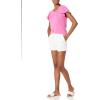imageAmazon Essentials Womens MidRise SlimFit 35 Inch Inseam Khaki ShortWhite