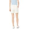 imageAmazon Essentials Womens MidRise SlimFit 5 Inch Inseam Khaki Short Available in Straight and Curvy FitsCream