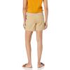 imageAmazon Essentials Womens MidRise SlimFit 5 Inch Inseam Khaki Short Available in Straight and Curvy FitsKhaki Brown