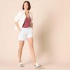 imageAmazon Essentials Womens MidRise SlimFit 5 Inch Inseam Khaki Short Available in Straight and Curvy FitsWhite