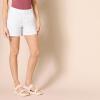 imageAmazon Essentials Womens MidRise SlimFit 5 Inch Inseam Khaki Short Available in Straight and Curvy FitsWhite