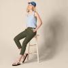 imageAmazon Essentials Womens MidRise SlimFit Stretchy Cropped Tapered Leg Khaki Dress Pants Available in Plus SizeDark Olive