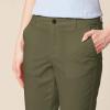 imageAmazon Essentials Womens MidRise SlimFit Stretchy Cropped Tapered Leg Khaki Dress Pants Available in Plus SizeDark Olive